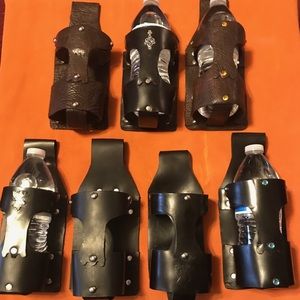 Custom Handmade Leather Crossbody / Belt Bottle Holder